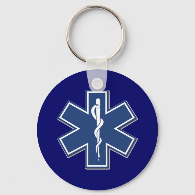 EMS Star of Life Keychain (Front)