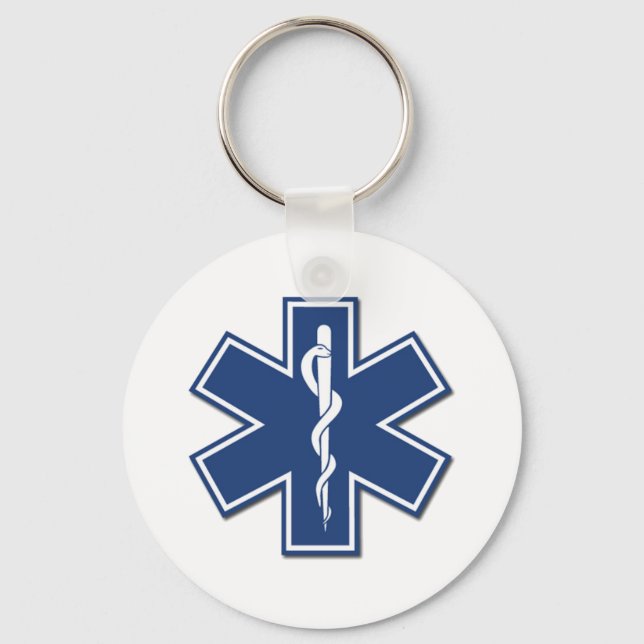 EMS Star of Life Keychain (Front)