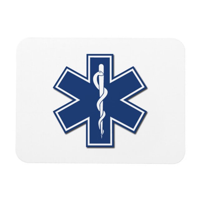 EMS Star of Life Magnet (Horizontal)
