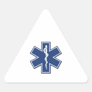 EMS Star of Life Triangle Sticker
