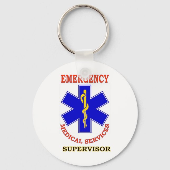EMS SUPERVISOR KEYCHAIN (Front)