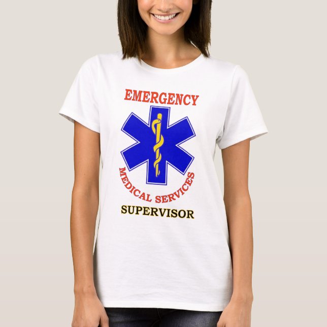 EMS SUPERVISOR T-Shirt (Front)
