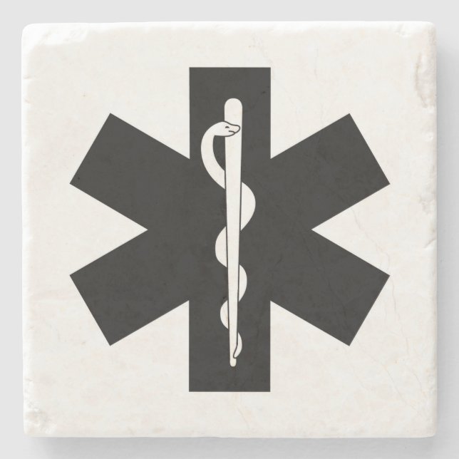 EMS Theme Stone Coaster (Front)