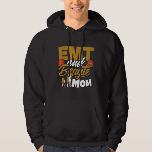 Emt And Beagle Mom Dogs Emergency Medical Paramedi Hoodie