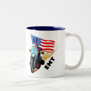 EMT Biker Two-Tone Coffee Mug