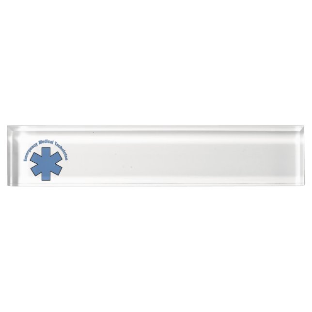 EMT Emergency Medical Technician Nameplate (Front)