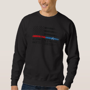 Emt Firefighter American Flag Proud Firefighter Em Sweatshirt