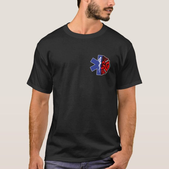 EMT Firefighter Shirt Firefighter Two Sided EMS Gi (Front)