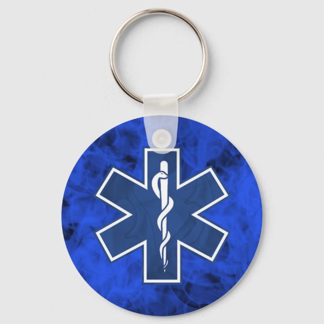 EMT Keychain-Blue Keychain (Front)