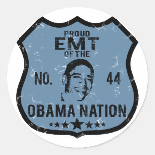 EMT Obama Nation Classic Round Sticker