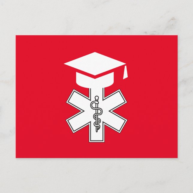 EMT paramedic graduate announcement/ invitation (Front)