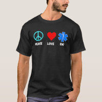 EMT Peace Love Sani Paramedic Emergency Paramedic