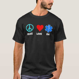 EMT Peace Love Sani Paramedic Emergency Paramedic T-Shirt