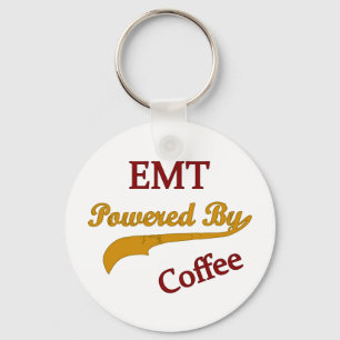 EMT Powered By Coffee Keychain