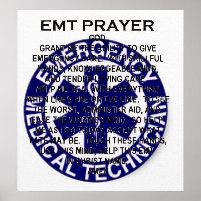 EMT Prayer Poster (Front)
