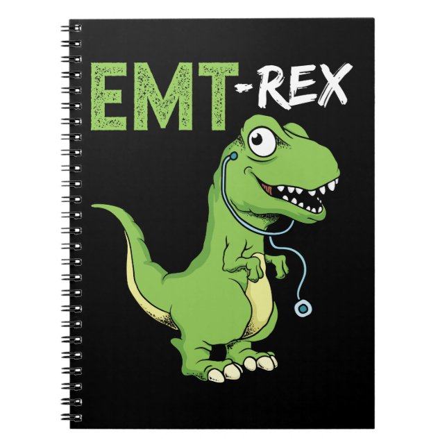 EMT Rex Funny Paramedic  Notebook (Front)