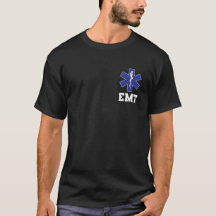 EMT Shirt EMS Paramedic Thin White Line Two Sided 
