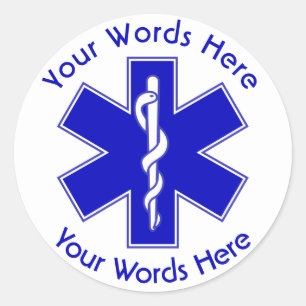 EMT Star of Life Custom Sticker