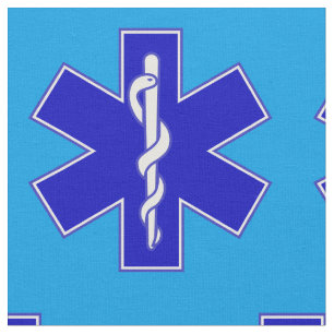 EMT Star of Life Fabric