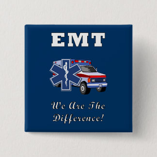 EMT We Are The Difference 2 Inch Square Button