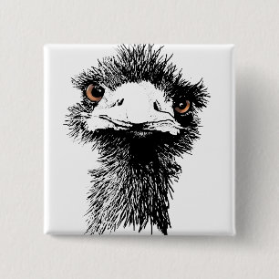 Emu 2 Inch Square Button
