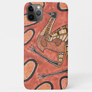 Emu Aboriginal Art Painting iPhone 11 Pro Max Case