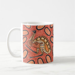 Emu Aboriginal Art Painting Coffee Mug