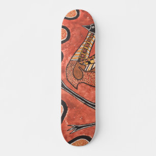 Emu Aboriginal Art Painting Skateboard