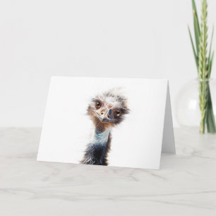 Emu Art Greeting Card Farmhouse Chicken
