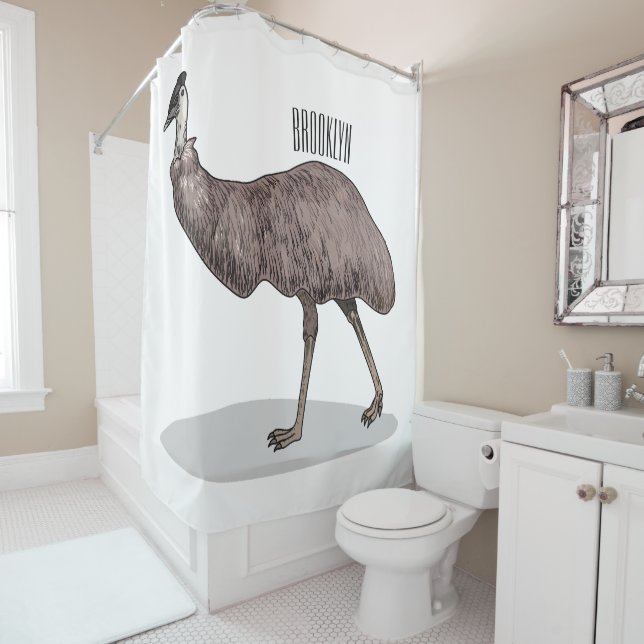 Emu bird cartoon illustration  (In Situ)