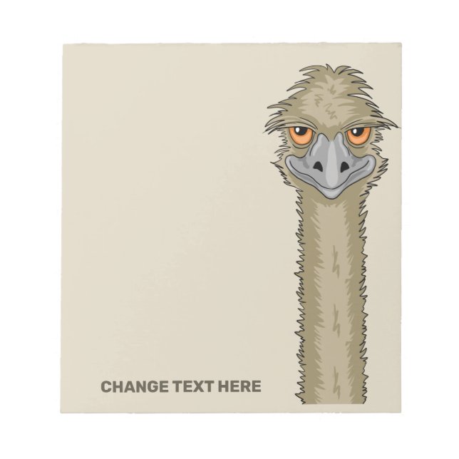 Emu Custom Text Notepad (Front)