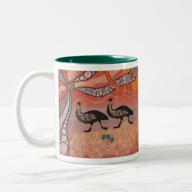 Emu Dreaming with Dreamtime Story Mug (Left)