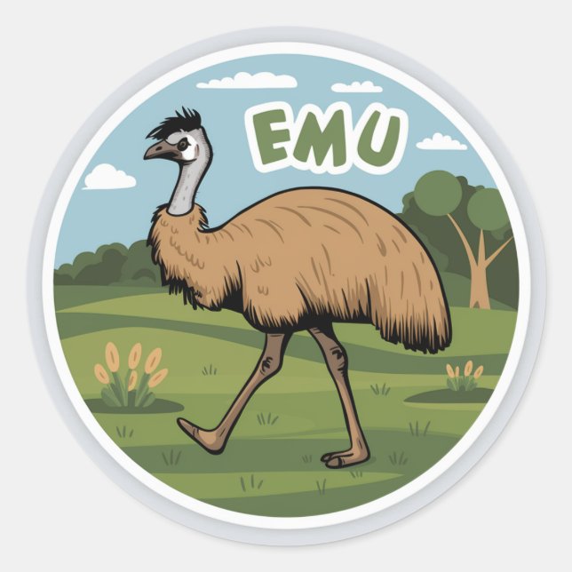 Emu sticker (Front)