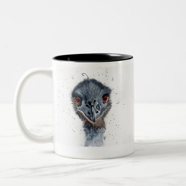 Emu sur tasse de café (Gauche)