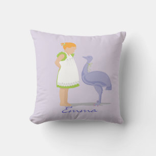 Emu Throw Pillow