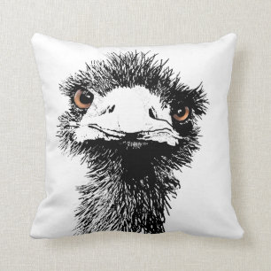 Emu Throw Pillow