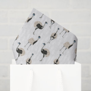 Emus Bird Lovers Patterned Tissue Paper
