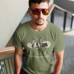 Emus Bird Lovers Personalized T-Shirt<br><div class="desc">Surprise your favourite bird lover with a personalized emu graphic tee. This t-shirt features realistic style illustrations of three emus and is ready to be personalized with your own custom text or slogan below.</div>