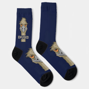 Emused Funny Emu Pun Socks