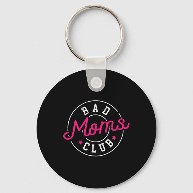 Emwered Strong Women Hustle Boss Mom Wife Bad Moms Keychain (Front)