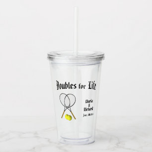 En Acrylique Dessous de verre Mariage de tennis de