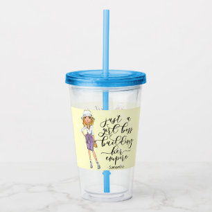 En Acrylique Patron de fille   Verre Lady Blonde   Jaune