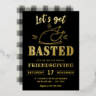 En Aluminium Allons se faire arroser   Invitation Friendsgiving