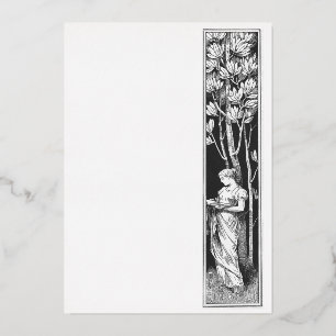 En Aluminium Bordure classique Foil Invitation