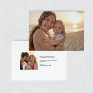 En Aluminium Carte de vœux moderne Luxe avec feuille photo Joyu
