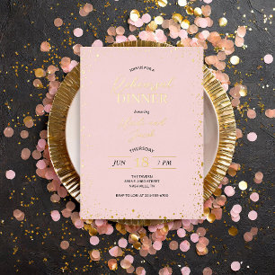 En Aluminium Dîner de répétition moderne Glitz Invitation de fo
