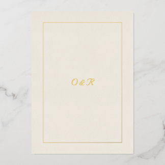 En Aluminium Editable Minimal QR Code Invitation with Gold Init