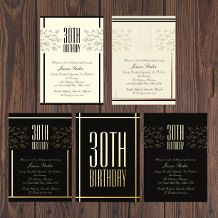 En Aluminium Elégant floral beige minimal Invitation anniversai