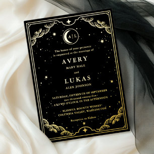 En Aluminium Élégante Invitation Mariage céleste