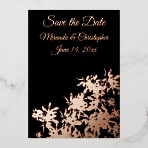 En Aluminium Faire suivre les dates de foil Invitation de feuil